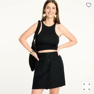 FormKnit high-neck cropped cutaway tank